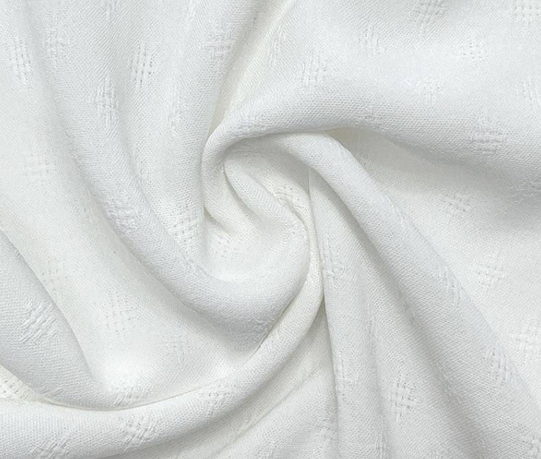 Simple Lace-Trimmed V-Neck Shirt