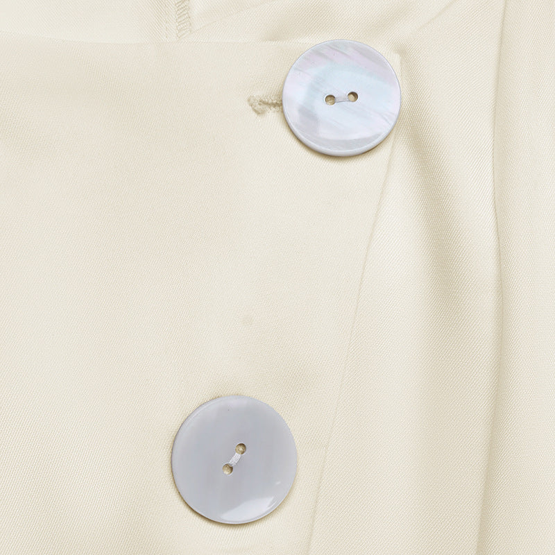 Fashionable Solid Color Sleeveless Dress Set