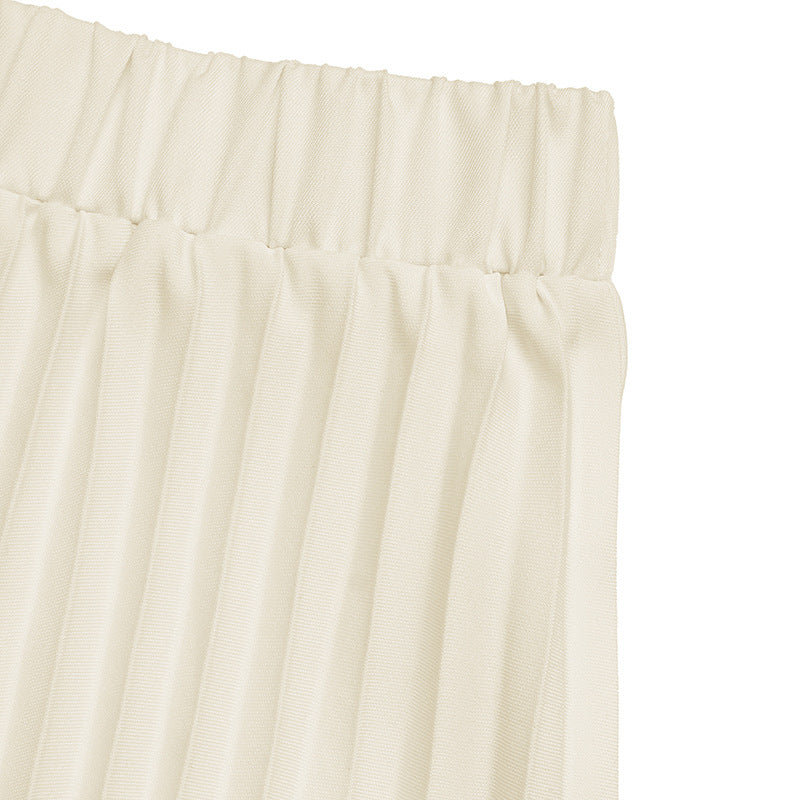 Fashionable Solid Color Sleeveless Dress Set